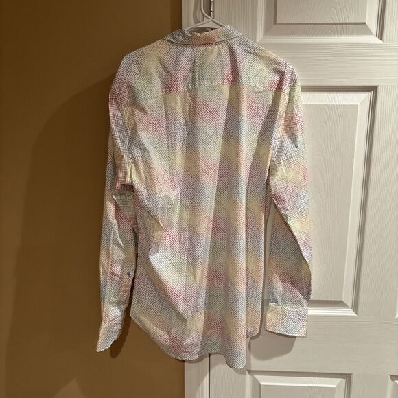 Robert Graham Men’s Large Brixton Button Up Long Sleeve Geometric Multicolor - Picture 9 of 10